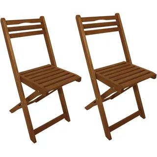 DEGAMO Gartenstuhl PORTO Klappstuhl 40 x 50 x 82 cm braun 2 St.