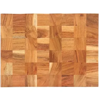 vidaXL Hackblock Massivholz 1 50 x 30 x 3,8 cm Braun
