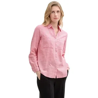 Tom Tailor With Slub Structure 1035247 Bluse Berry Red 40