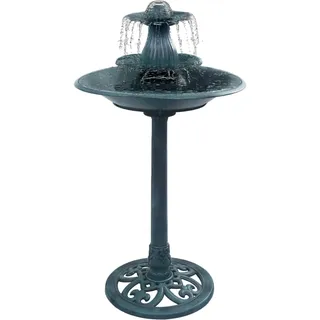 vidaXL Springbrunnen Vogelbad Grün 50×91 cm