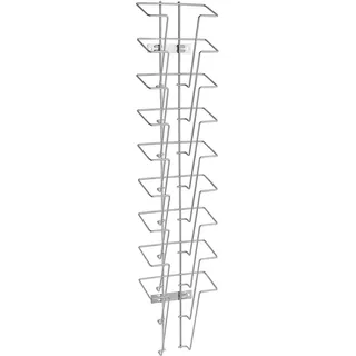 Wandprospekthalter JACKSON aus Draht, Metall, silber A5  | Hochformat  | 9, Stahl