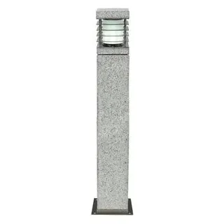 Heitronic Wegeleuchte Granit 70 cm E27 grau
