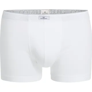 Götzburg Herren Pants Baumwolle unifarben weiß M 5er Pack