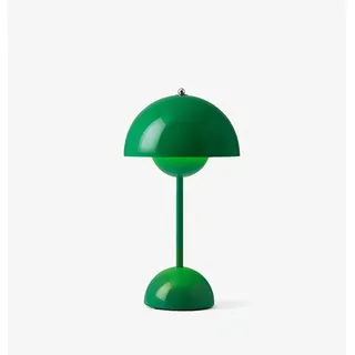 Bammare Kabellos Touch Control Tischlampe, 3 Farben Dimmbare Wiederaufladbare LED Tischlampe, Dekorative Nordeuropa Flowerpot Schreibtischlampe für Schlafzimmer Wohnzimmer Restaurant Bar (grün 2)