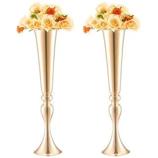 Vevor 2x 56 cm Gold Blumenständer Modern Blumenvase Hochzeit Dekoration Vasen