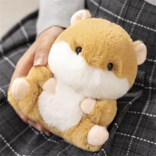 Faultier Kuscheltier,Plüschtier Alpaka,Kuscheltier Waschbär,Flauschiger Stofftier zum Spielen,plüsch Stofftier Spielzeug süße weiche Kuscheltier, für Mädchen Jungen (14 cm,Hamster)