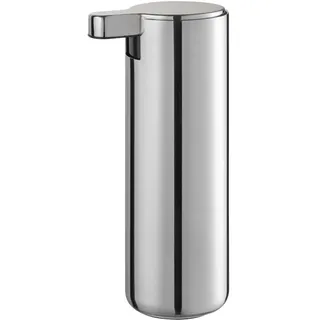 blomus Seifenspender MODO | Edelstahl poliert | 5L x 7B x 16H cm | 165ml | Handseifenspender Edelstahl poliert| Pumpspender aus Edelstahl | Gummierte Unterseite