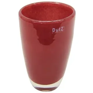 Glasvase/Vase Dutz FLOWERVASE H32cm D21cm red/rote Glas Vase