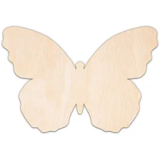 Creative Deco Personalisierte Holztiere | Schmetterling | 5-100 cm | Tiere | aus Sperrholz oder MDF | Tierfiguren | Wanddeko Kinderzimmer | Lasergeschnittene Sperrholzausschnitte zum Bemalen