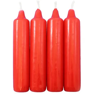 5er Pack Adventskerzen rot ca. 25 x 135 mm (5 x 4 Stück) Weihnachtskerzen Kerzen