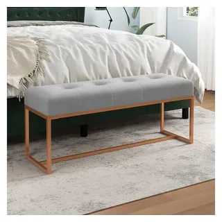 vidaXL Sitzbank Truhenbank Grau 110 x 36 x 45 cm