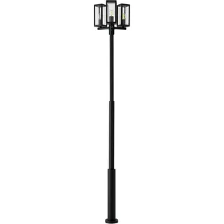 LUCANDE Wegeleuchte Aluminium 240,0 cm 3-flg. E27 schwarz