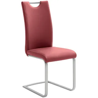 Novel Freischwinger Paulo Kunstleder rot 4er Set