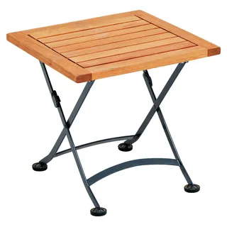 Merxx Gartenhocker Schlossgarten 45 x 45 cm Natur/Schwarz