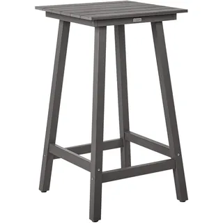 Beliani Muskoka Gartentisch 60 x 60 x 103 cm Dunkelgrau