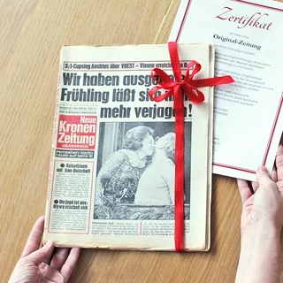 Zeitung aus Österreich vom Tag der Geburt 1935 - historische Originalzeitung als Geschenkidee zum Geburtstag