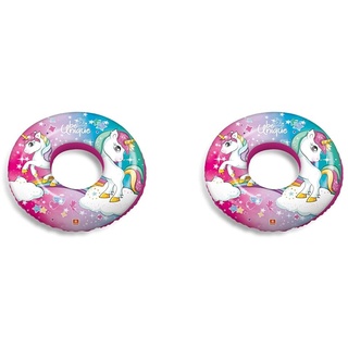 Mondo Toys - Unicorn Swim Ring - Aufblasbarer Schwimmring - Schwimmring - ideal für Jungen/Mädchen - verwendbar im Schwimmbad/Meer - 16778 (Packung mit 2)