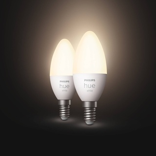 Philips Hue White 5,5W E14 LED-Kerzenlampe 2er-Set