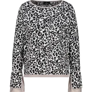 MONARI Pullover mit Leoprint - 36