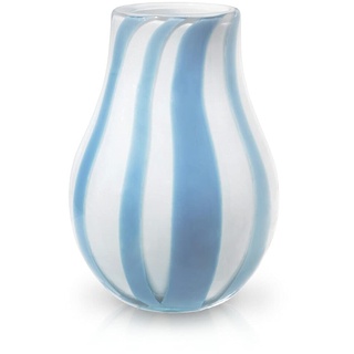 Broste Copenhagen Vase, Steinzeug, Weiß Blau, 22