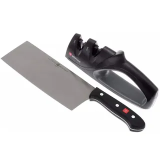 Wüsthof Chinesisches Kochmesser + Messerschärfer 9281-4