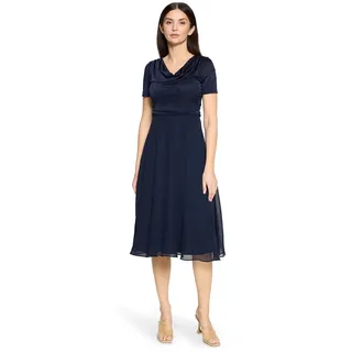Vera Mont Cocktailkleid Glitzer-Look Blau 40