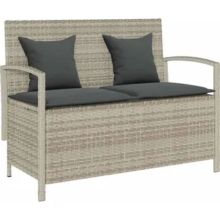 vidaXL Gartenbank 56 x 87 x 56 cm Hellgrau