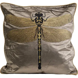 Kare DESIGN Kissen Glitter Dragonfly 40 x cm Textilene Braun