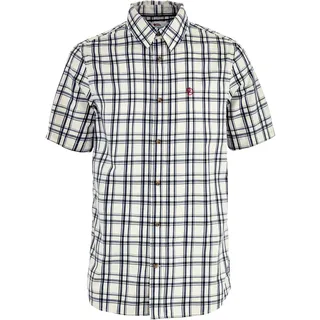 Fjällräven Övik Lite Kurzarmhemd Chalk White / Dark Navy L