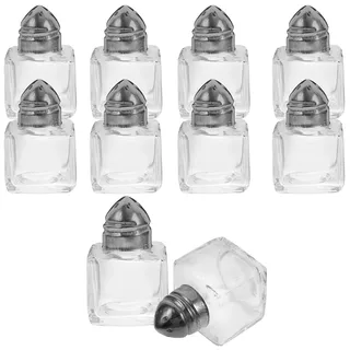 10 Stück Mini Salzstreuer Glas Gewürzflaschen Mit Gießlöchern Für Salz, Pfeffer Und Gewürze - Tragbare Küchenhelfer Zum Backen Und Kochen