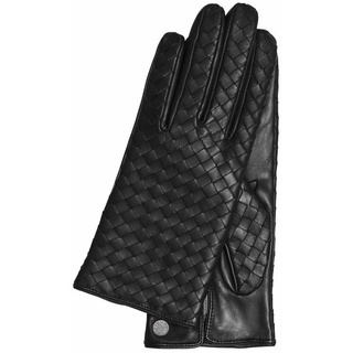 GRETCHEN Lederhandschuhe Woven Gloves mit trendiger Flechtung schwarz 7