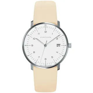 JUNGHANS max Bill Damenuhr mit Saphirglas Beige 47/4252.02