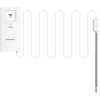 Bresser Bodenthermometer und -feuchtigkeitsmesser als Zusatzsensor für einige Bresser Wetterstationen für Garten, Gewächshaus, indoor und outdoor, weiß