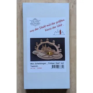 Schlitzer Holzkunst, Mini-Schwibbogen, Fuldaer Dom, Art.-Nr.: 102900, neu ovp