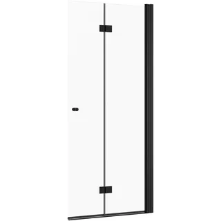 Schöner Wohnen Gretia Walk-In-Dusche rechts 90 x 200 cm ESG Klar/Mattschwarz