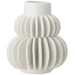 Bloomingville Vase Steingut weiß