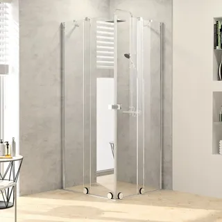 HÜPPE Xtensa pure 4-Eck Gleittüreckeinstieg 2-teilig 75 cm, Linksbefestigung, Duschkabinen, XT1301069321,