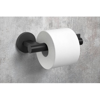 Zack SCALA Toilettenpapierhalter Edelstahl pulverbeschichtet schwarz 40850