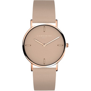 LIEBESKIND Damen Analog Quarz Uhr mit Leder Armband LT-0202-LQ