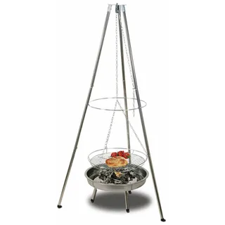 Schwenkgrill Ø55 cm Feuerschale Feuerkorb Dreibein Hängegrill Holzkohlegrill