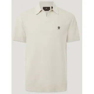 Belstaff Herren Seiden Polo Hemd Birkenweiß - XXL - XXL