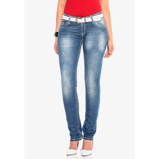 Cipo & Baxx Slim-fit-Jeans mit körperbetontem Schnitt blau 26