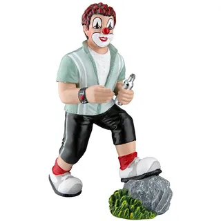 Gilde Clown Bleib fit aus Kunstharz - Deko Figur Sammelfigur - Mehrfarbig, 15 cm hoch, 7 cm breit, 10 cm tief