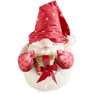 X-Mas Zierkissen, Mehrfarbig, Textil, Weihnachten, Füllung: Polyester, 42x25 cm, formstabil, Dekoration, Weihnachtsdekoration, Weihnachtstextilien