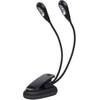Klemmlampe, Notenpultleuchte Clip on Light, LED Klemmleuchte Tragbare USB Schreibtischleuchte Leselampe Schreibtischlampe Verstellbarer Schwanenhals Automatische Abschaltung Für Schlafzimmer tisch