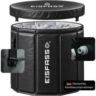 EISFASS Eisfass EASY 2.0, Größe 80cmØx75cm in Schwarz Schwarz