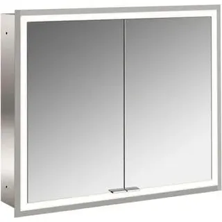 Emco, Spiegelschrank + Badezimmerspiegel, asis prime Lichtspiegelschrank, Unterputzmodell, 2 Türen, mit Lichtpaket, 800mm