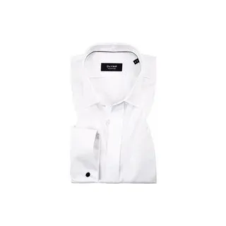 OLYMP Signature Herren Hemd weiß Satin, weiß, NOS