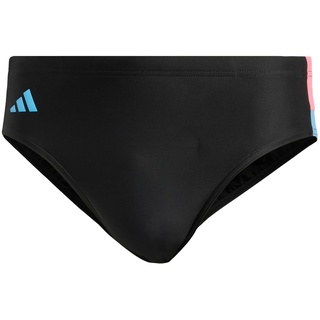 adidas Men's Colorblock Swim Trunks Badehose, Black/Lucid Pink/Blue Burst, 38
