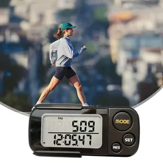 Walking Schrittzähler, Mini-Schrittzähler, Schrittzähler Ohne App und Handy, Genauer Pedometer Verfolgen Sie Schritte mit Clip-Lanyard, 30 Tage Speicher, Kalorien Einfacher Schrittzähler, für Mannfrau